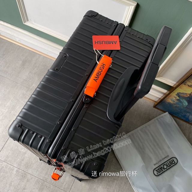 Rimowa拉杆箱 66654 Rimowa x AMBUSH 全鋁鎂合金 全新亮橘色手柄 日默瓦拉箱 行李箱xzx1162
